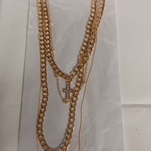 Gold Layered Cross Necklace